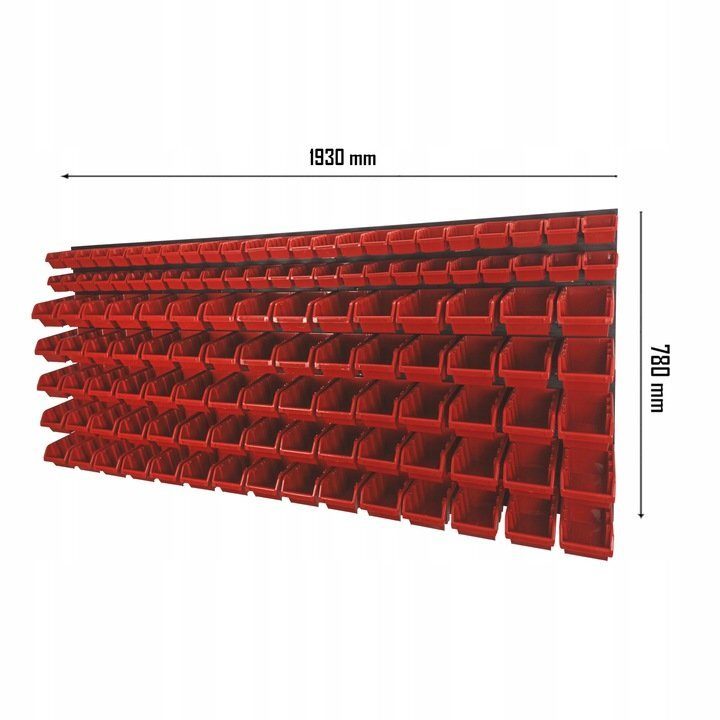 Etagère d'atelier mur à outils 193x78 cm ensemble complet