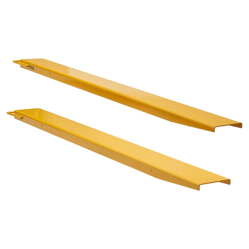 Set of 2 Fork Extensions, 1820mm Tine Extension, 1,815 Ton Capacity Forks, Q235 Carbon Steel, One Piece Design, Pallet Fork Extension, Compatible mit 127-mm-Gabeln – Part No. HT-22979
