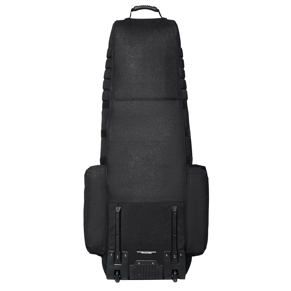 Golf-Reisetasche, Golfgepäck mit Rollen, strapazierfähig, 1800D Polyester Oxford, weiche Golfschläger-Aufbewahrungstasche für Flugzeug, wasserdicht, verschleißfest, Rot + Schwarz