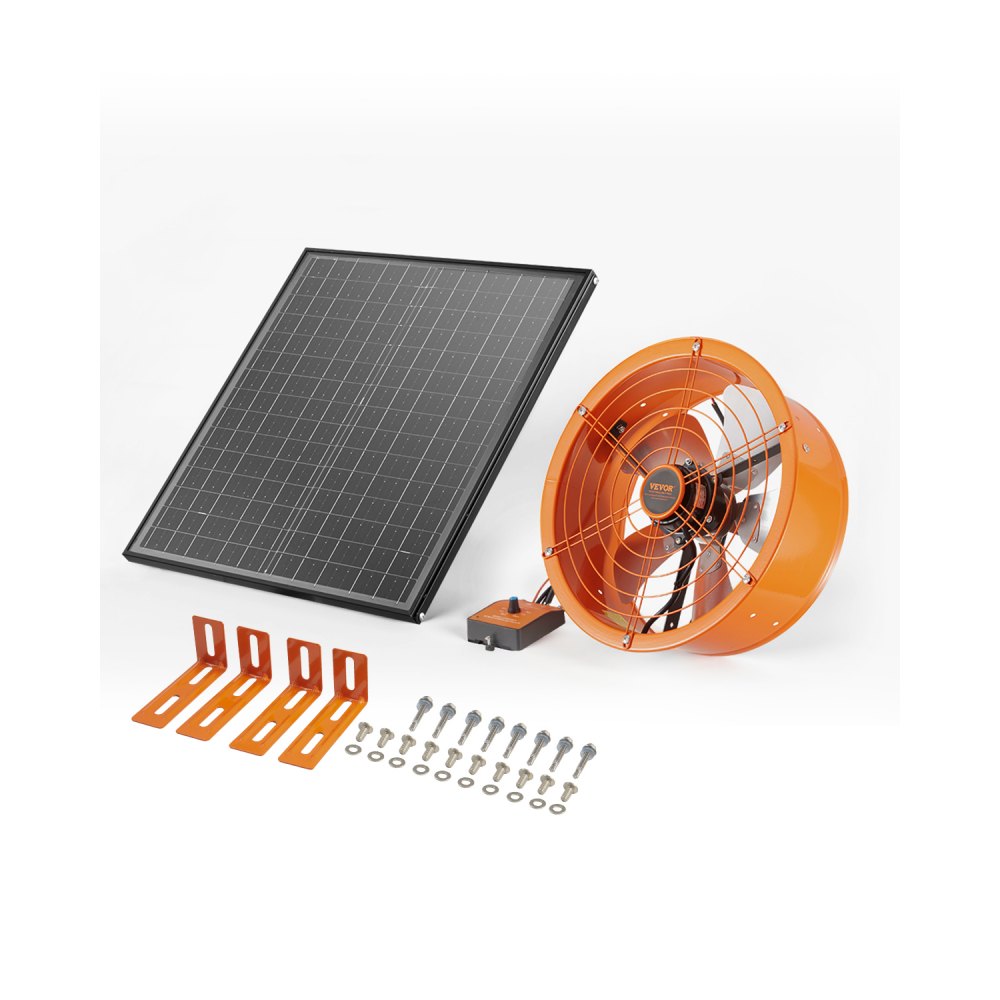 Ventilateur Solaire 400x150mm Ventilateur d'extraction de Grenier à énergie Solaire avec Thermostat réglable Grille extérieure Capacité de débit d'air de 1300CFM pour Atelier de Garage à Toit à Pignon Ventilateur Solaire 400x150mm Ventilateur d'extraction de Grenier à énergie Solaire avec Thermostat réglable Grille extérieure Capacité de débit d'air de 1300CFM pour Atelier de Garage à Toit à Pignon