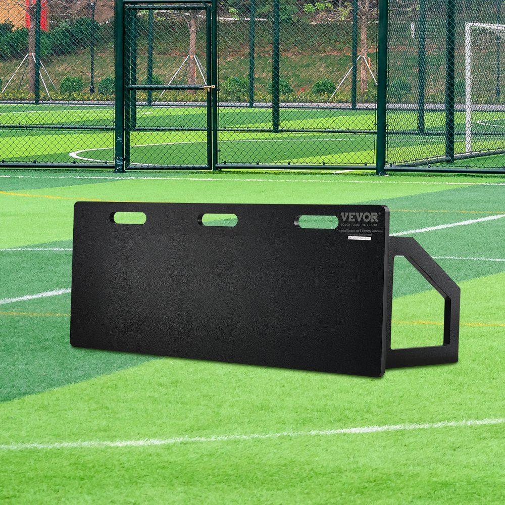 Voetbal Rebound Board Draagbaar Bounce Board 1150x450mm HDPE Rebounder Muur Rebound Apparatuur Kinderen & Tieners Trainingsbord Rebounder Kicker voor Voetbaltraining Zwart