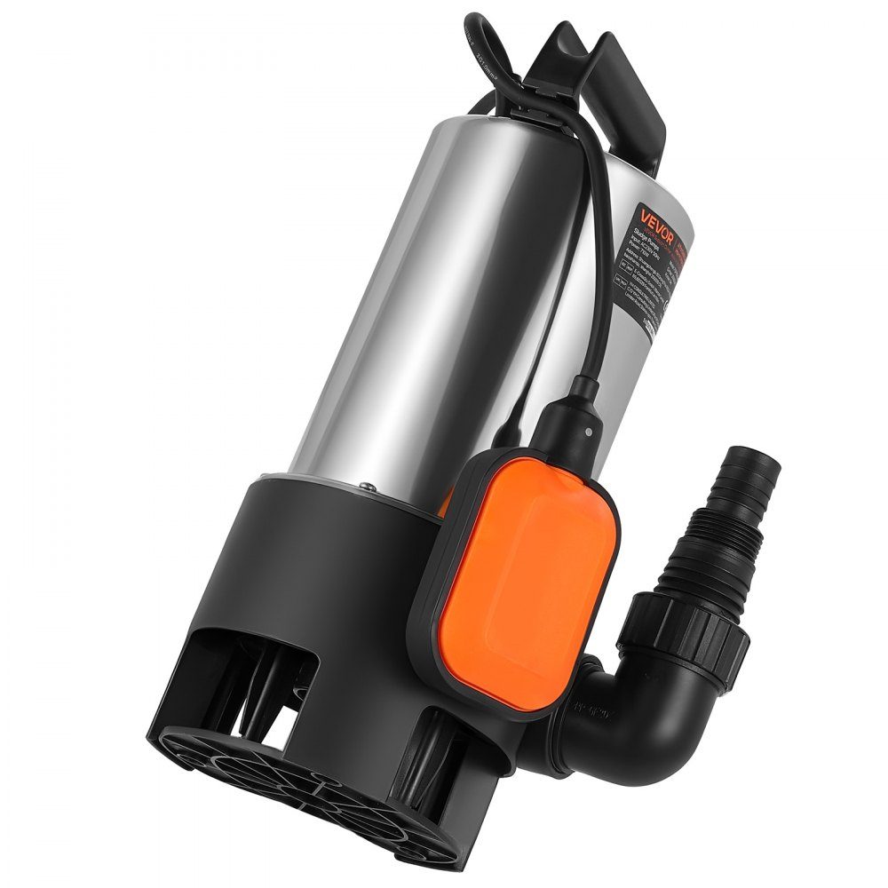 710W Tauchpumpe, 20000l/h, Schmutzwasserpumpe für Abwasser, Schmutzwasser & Reinwasser mit automatischem Schwimmerschalter, 9m Förderhöhe, für Pools, Teiche, überschwemmte Gebiete