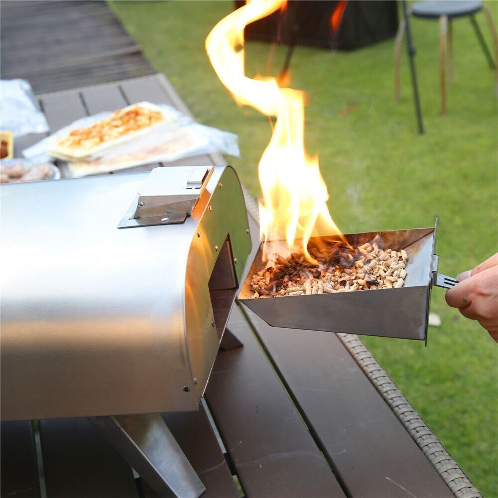 Outdoor Grill Holz BBQ Smoker Tragbarer Pizzaofen Pizza Maker