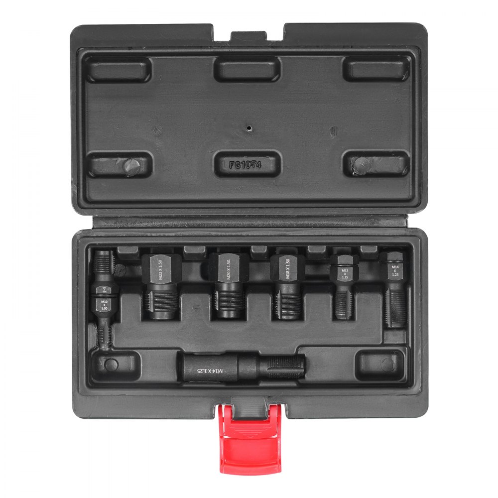 Ensemble de fraises à filetage 7 pièces, outil de réparation de filetage métrique M10 M12 M14 M18 M20 M22 Ensemble d'outils de renouvellement de filetage en acier au carbone traité thermiquement pour les applications de réparation de filetage Ensemble de fraises à filetage 7 pièces, outil de réparation de filetage métrique M10 M12 M14 M18 M20 M22 Ensemble d'outils de renouvellement de filetage en acier au carbone traité thermiquement pour les applications de réparation de filetage
