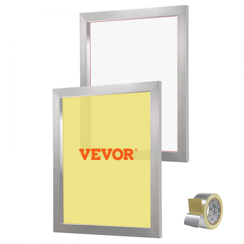 Zeefdrukkit, 2 stuks aluminium zeefdrukframes, 508x609,6 mm zeefdrukframe met 160 mesh, hoge spanning nylon gaas en afdichtingstape voor T-shirts, doe-het-zelf afdrukken enz. Zeefdrukkit, 2 stuks aluminium zeefdrukframes, 508x609,6 mm zeefdrukframe met 160 mesh, hoge spanning nylon gaas en afdichtingstape voor T-shirts, doe-het-zelf afdrukken enz.