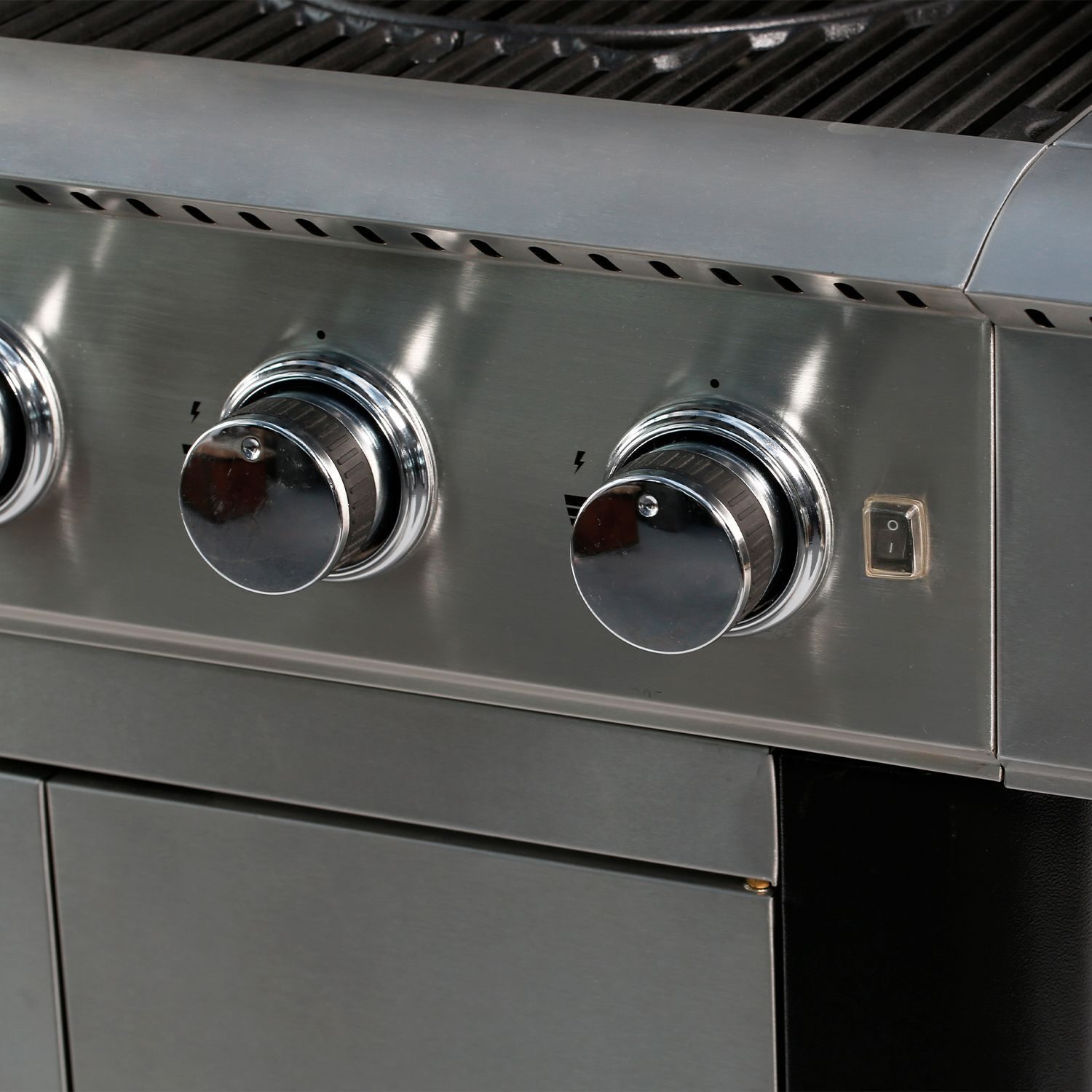 Gasgrill 5+2 BBQ Grillwagen Edelstahlbrenner mit 2 Seitenbrennern