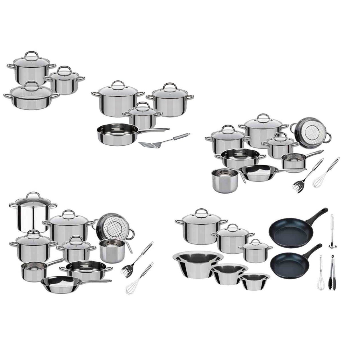 GSW stainless steel pot set »Montreal«