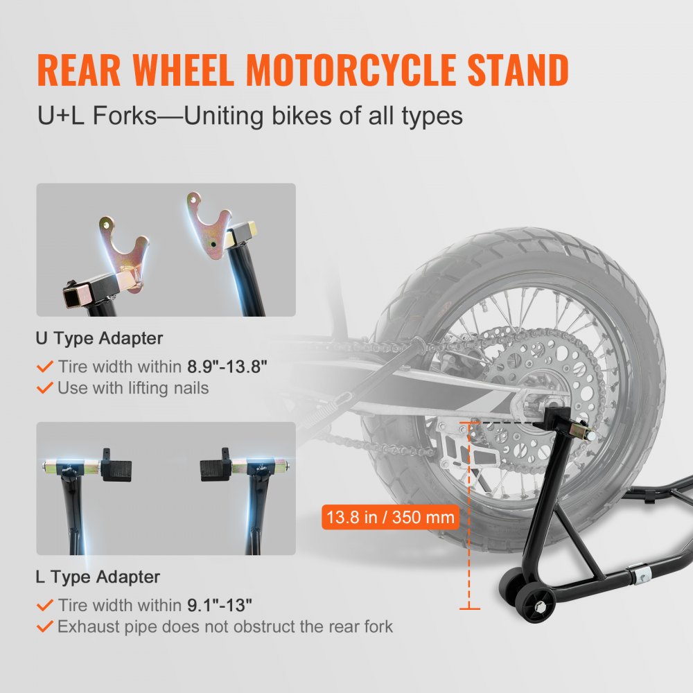 Motorradständer-Set Montageständer hinten & vorne 0,39 t Tragkraft, U-Typ + L-Typ + Doppelgabelköpfe, 225-350 mm / 230-330 mm / 165-240 mm Rollbarer Montageständer Montagelift Montageheber Motorradständer-Set Montageständer hinten & vorne 0,39 t Tragkraft, U-Typ + L-Typ + Doppelgabelköpfe, 225-350 mm / 230-330 mm / 165-240 mm Rollbarer Montageständer Montagelift Montageheber