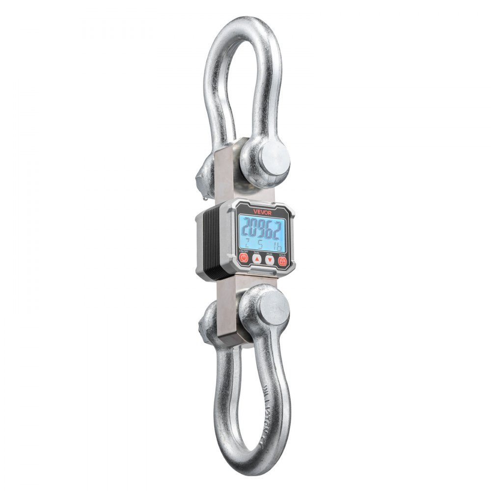 Crane Scale 10T, Digital Hanging Scale, Industrial Scale with Cast Aluminum Housing & LCD Display, 2kg Division & 3 Level Switch, Remote Control, Play Scale, Hook Scale for Garage & Factory