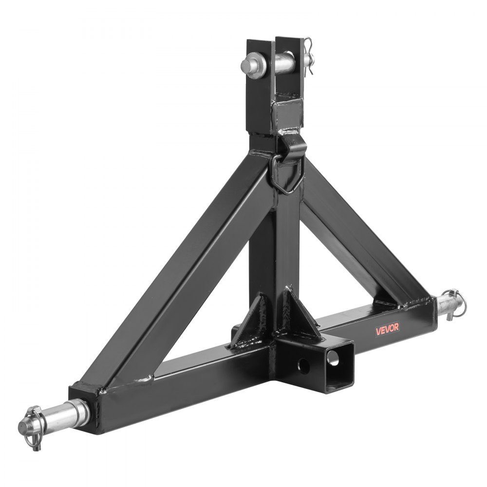 3 Point Tow Hitch with 2" Receiver Three Point Mount 3000lb Capacity Tractor Tow Hitch Adapter Compatible with Kubota, Mahindra, John Deere, Massey Ferguson – Part No. HT-22603
