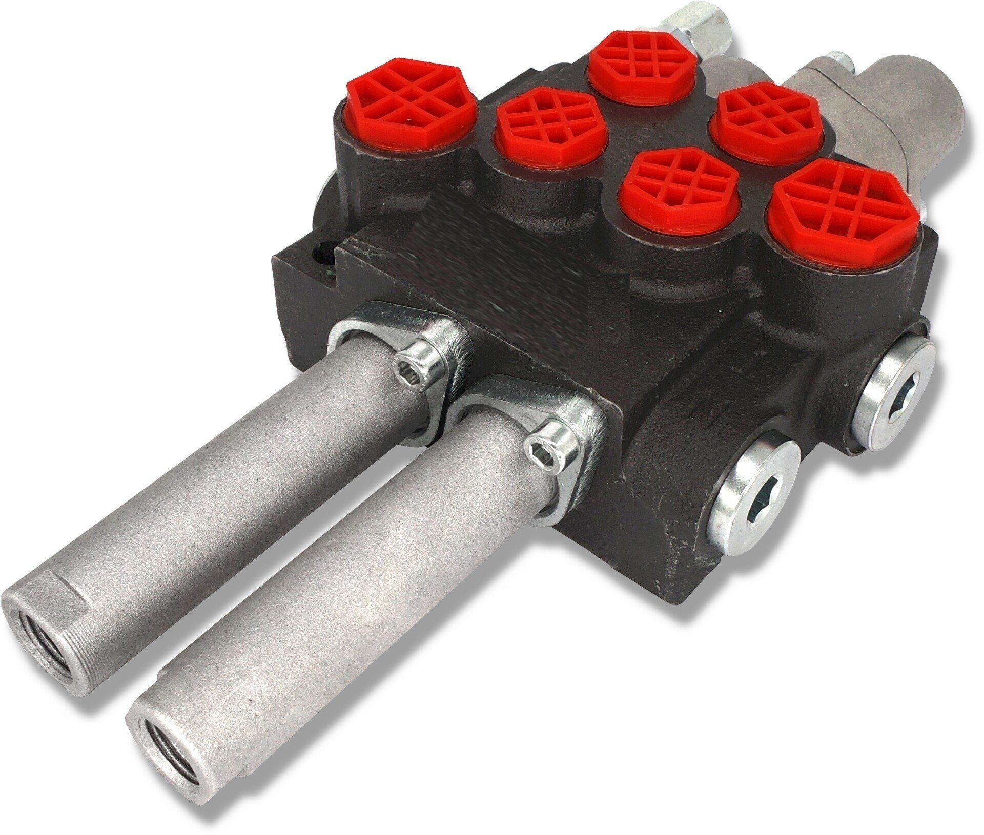 Hydraulic distributor 4 SEK 40L SET Joystick Bowden cable front loader magnetic valve