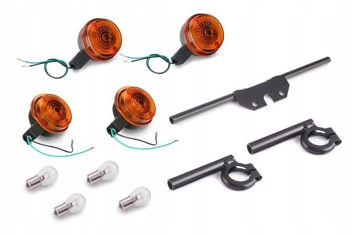 Knipperlicht Simson S51 12V set rond oranje