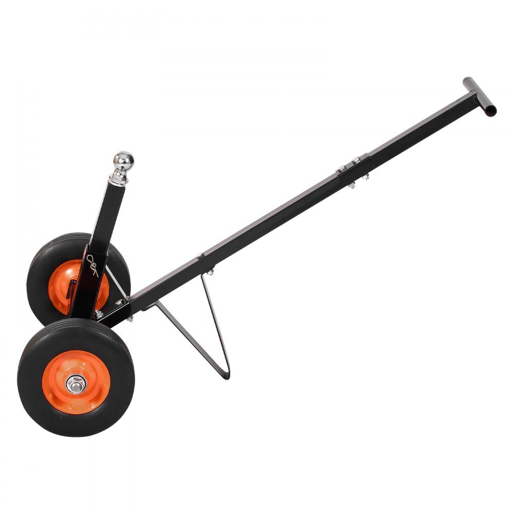 Rangierhilfeanhänger, Anhängerwagen, 272 kg Stützlast, 42 & 56 cm höhenverstellbar, 47,3 mm Kupplungskugel, 254 mm Vollgummireifen, zum Bewegen von Wohnmobil-Bootsanhängern