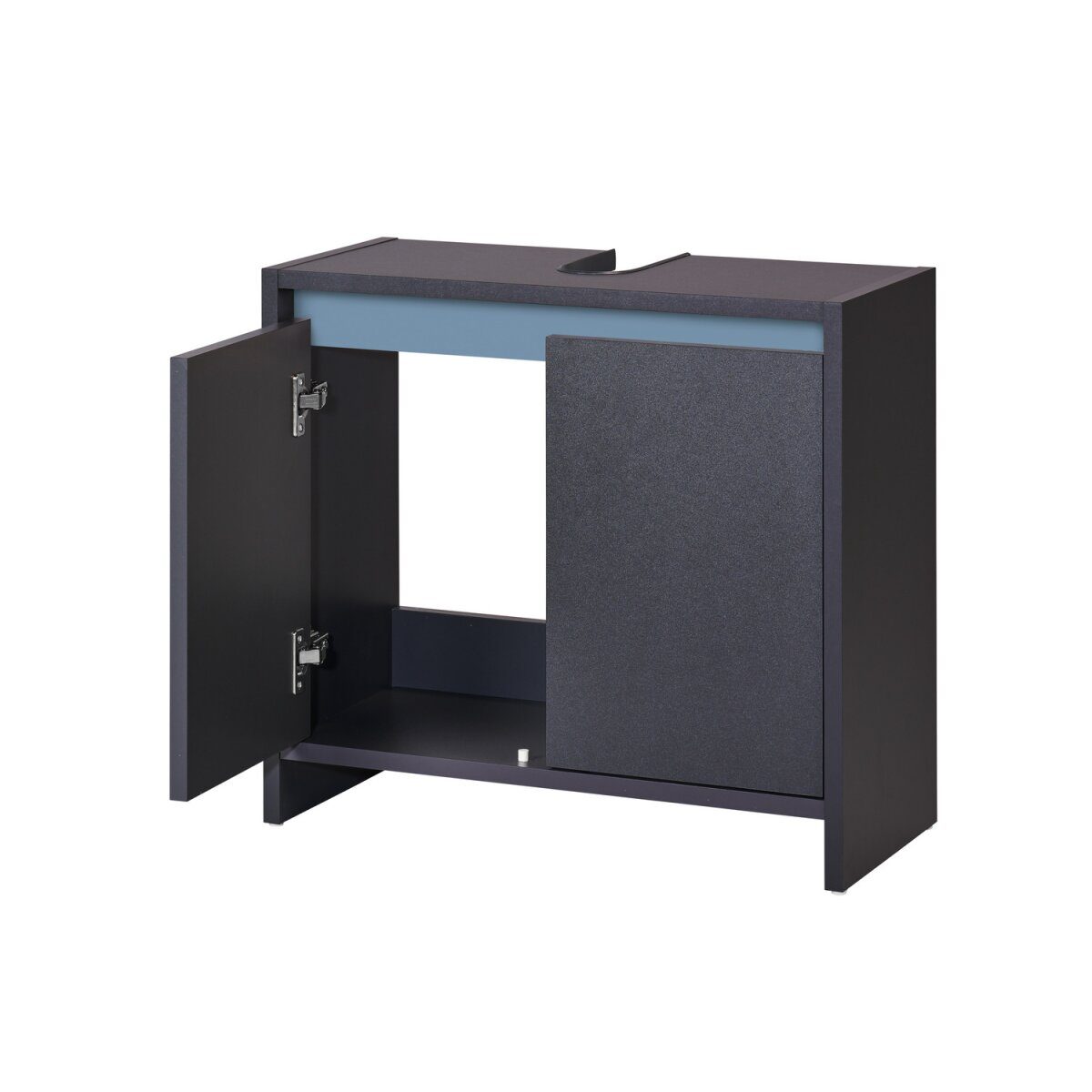LIVARNO home “Oslo” washbasin cabinet with 2 doors, anthracite