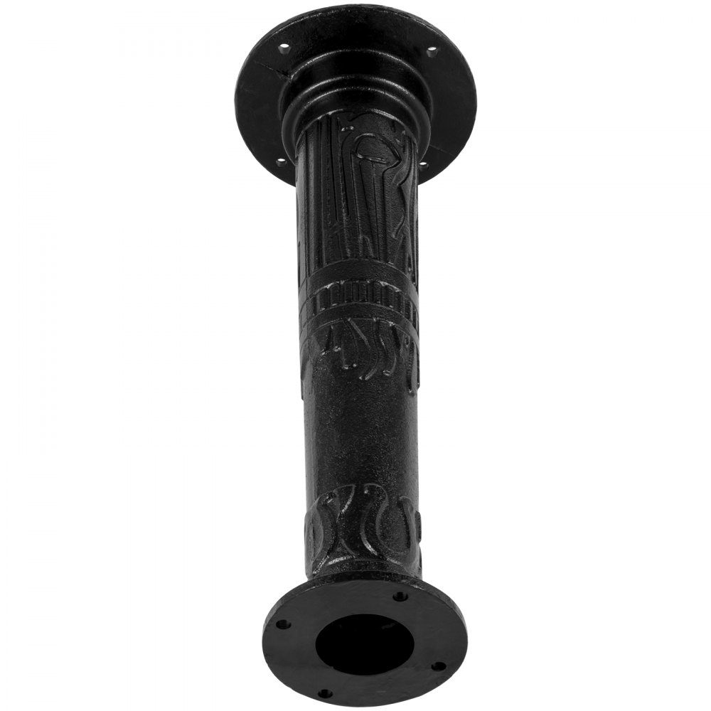 Pumpenständer, Stielpumpe, Gusseisen, Handgriffpumpe, Pumpenständer, 23,7 x 23,7 x 66 cm, Gartenpumpenständer, beschichtet mit Sprühfarbe, Handpumpenständer, 8 mm dick, schwarz für Garten, Teich, Hof
