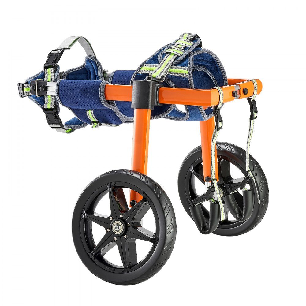 Fauteuil roulant pour pattes arrières, fauteuil roulant pour animaux de compagnie, hauteur, largeur et longueur réglables, poussette pour chien avec roues absorbant les chocs, pour blessés et handicapés Dogs 30-50 lb