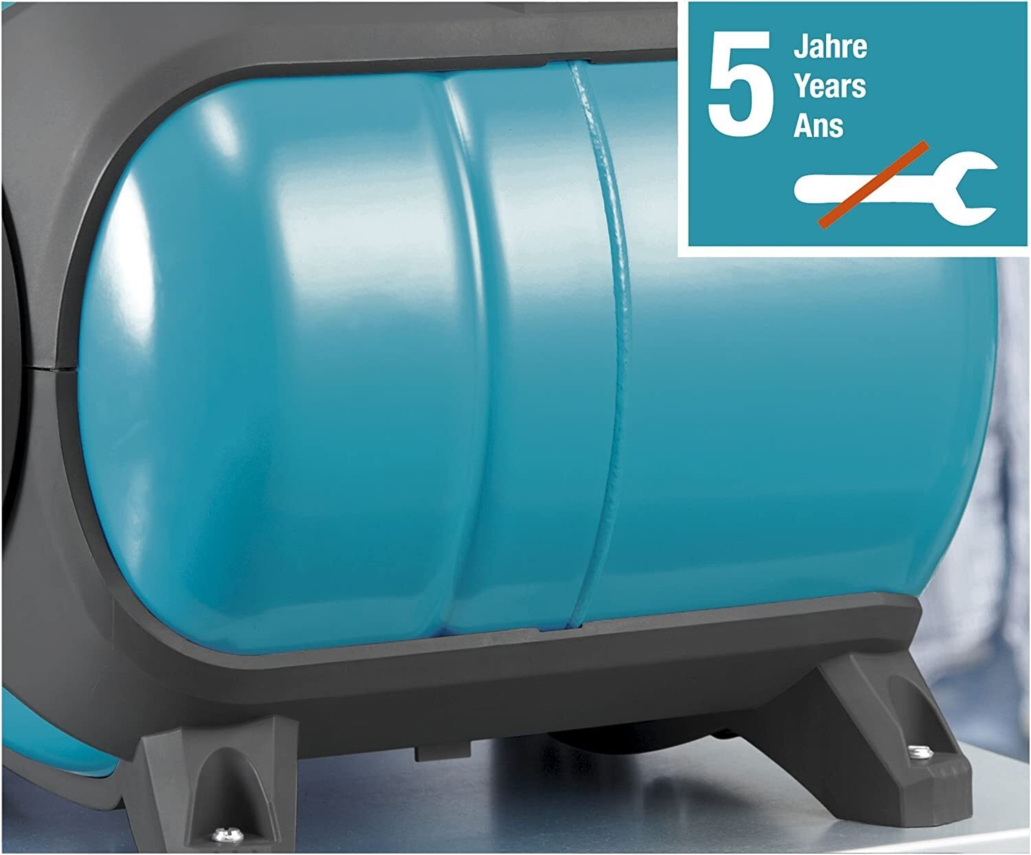Gardena Classic huishoudwaterleiding 3000/4 eco: Huishoudwaterpomp met thermische beveiligingsschakelaar, terugslagklep, 650W vermogen, max. leveringscapaciteit tot 2.800 l/u - 650 W (1753-20), zwart, blauw, grijs, oranje