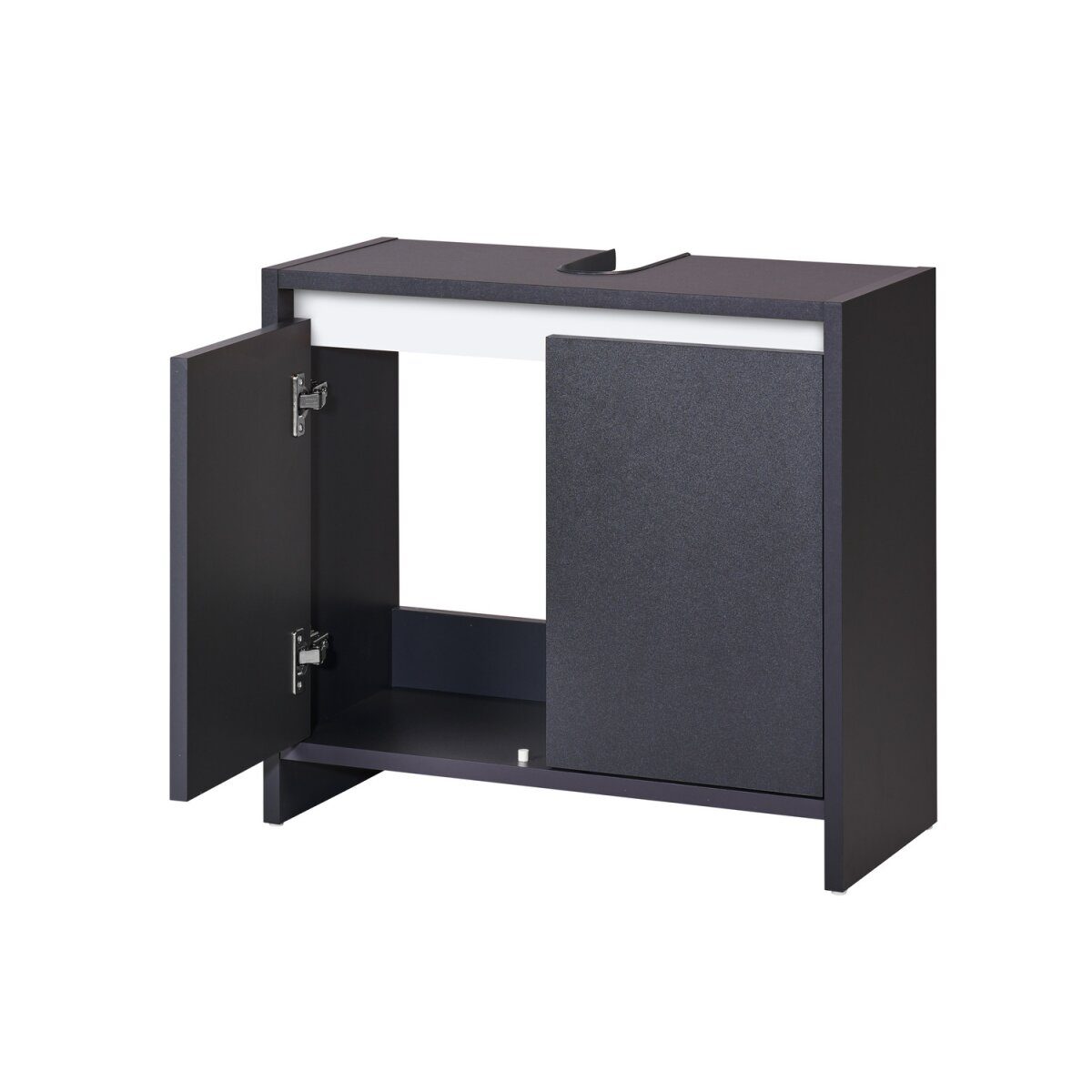 LIVARNO home “Oslo” washbasin cabinet with 2 doors, anthracite