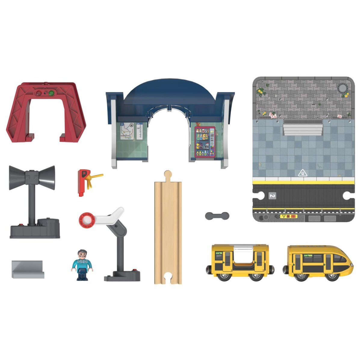 lupilu® Interactieve treinstationset / brandweerinzetset (treinstation)