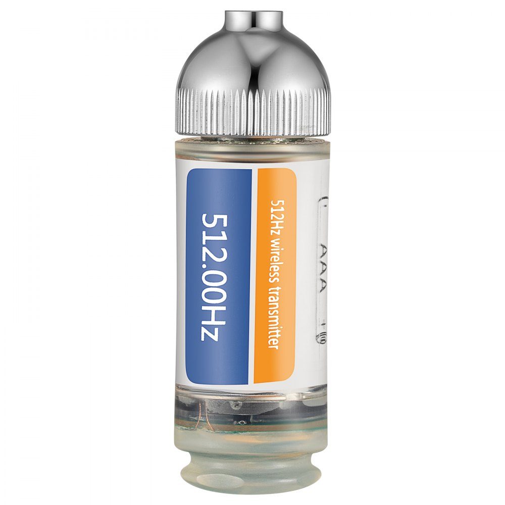 Sonde 512HZ, connexions 8/5" et 1/4-20", localisateur de canalisation rigide pour localiser et détecter les petits égouts et tuyaux, argent