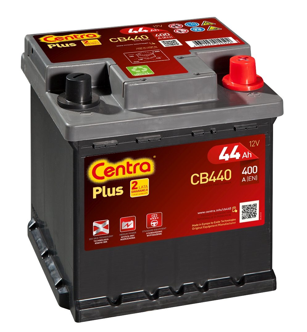 Centra Plus Cb440 44ah 400a P+ Vierkant