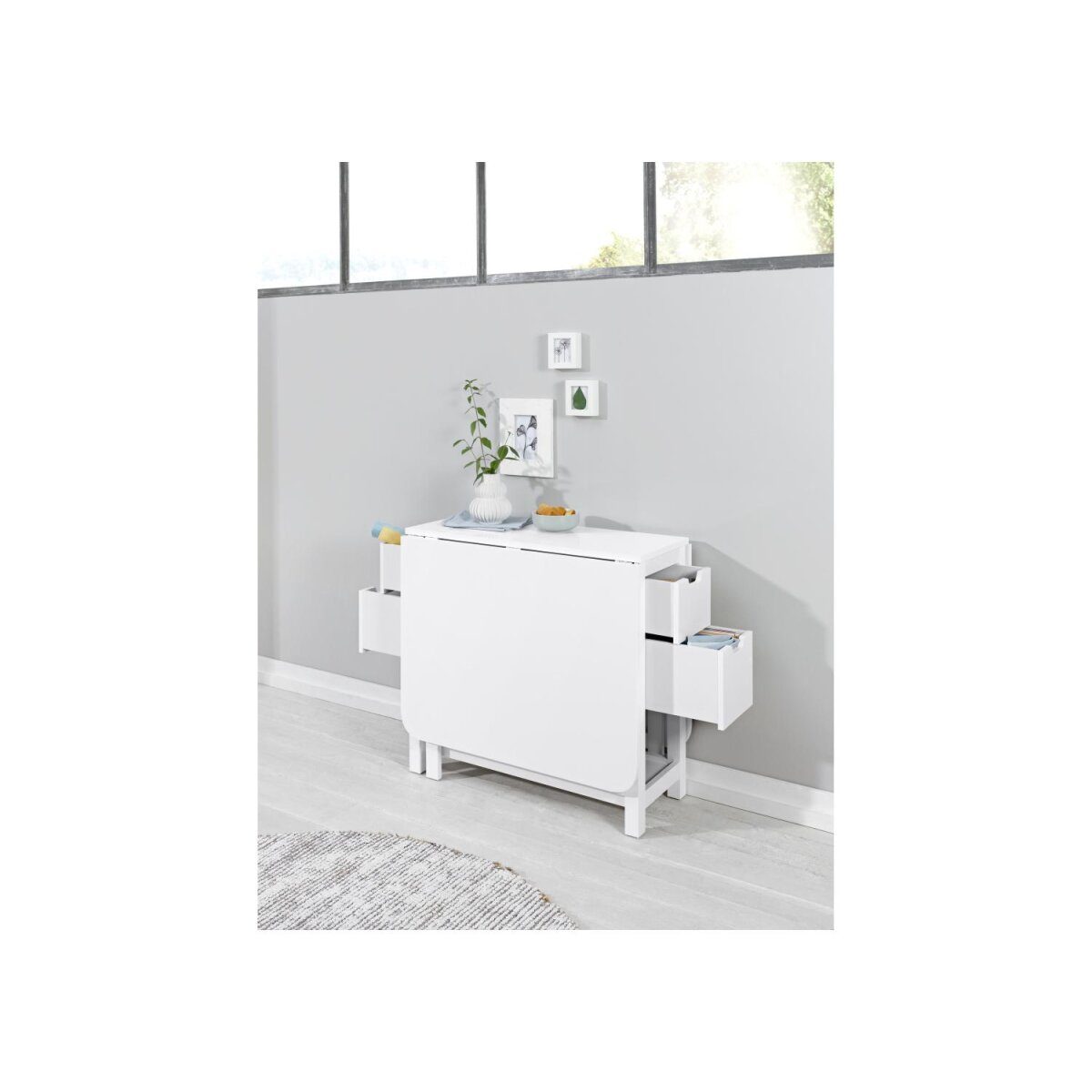 LIVARNO Home folding table, with drawer