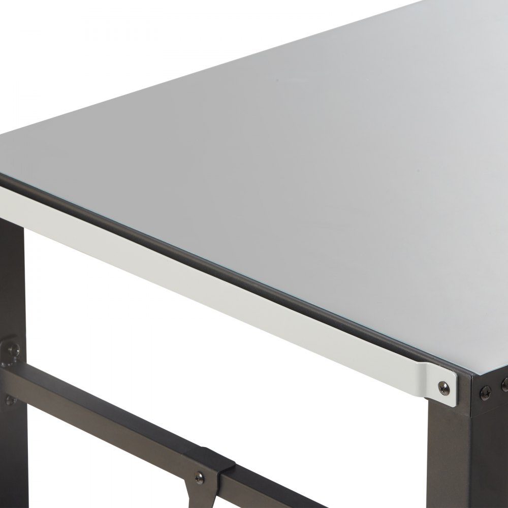 Servierwagen, Küchenwagen, 100 x 64 x 83,5 cm, Outdoor-Grill-Esswagen mit doppelter Ablage, beweglicher Grilltisch für die Zubereitung von Speisen, multifunktionale Tischplatte aus schwarzem Eisen