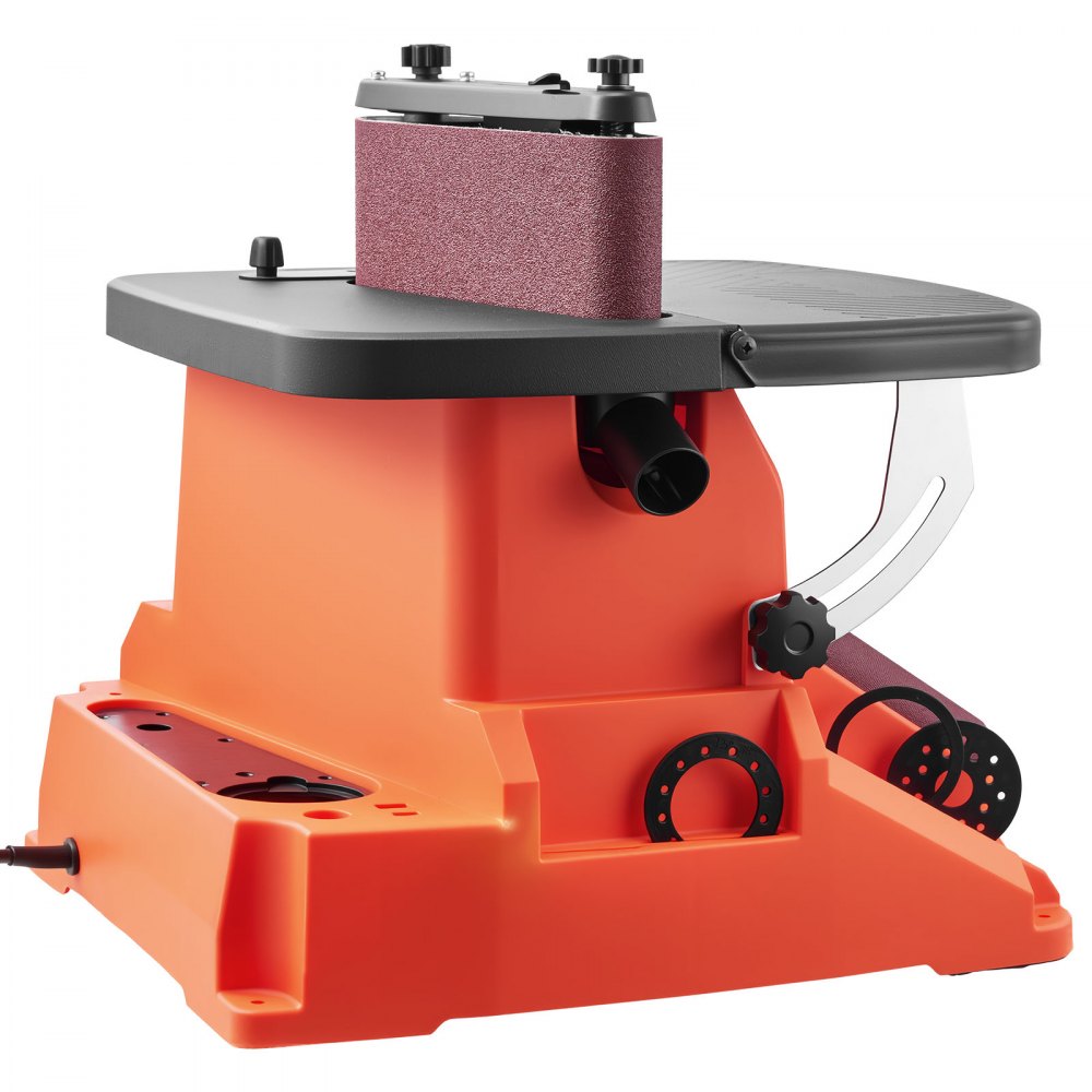Oszillierender Spindelschleifer, 2000 U/min Spindelschleifer mit 16 mm Hub, 5 Hülsen (12,7–50,8 mm) und 610 x 98 mm Schleifband für Holzbearbeitung, Möbelschleifen, DIY-Projekte Oszillierender Spindelschleifer, 2000 U/min Spindelschleifer mit 16 mm Hub, 5 Hülsen (12,7–50,8 mm) und 610 x 98 mm Schleifband für Holzbearbeitung, Möbelschleifen, DIY-Projekte
