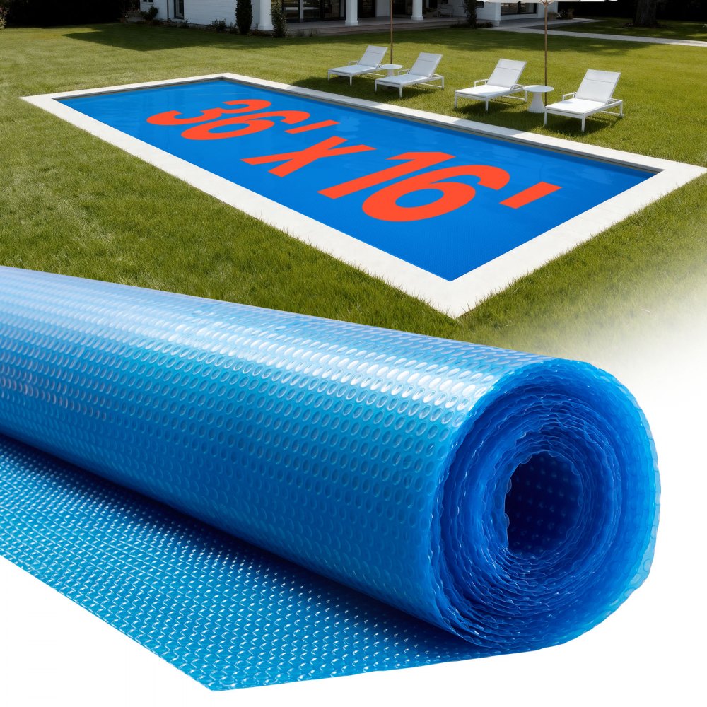 Pool solar film, 10972x4876 mm, solar tarpaulin, 0.3 mm pools solar blanket with air cushion & PE material, heat absorption during the day, heat storage at night, solar covers, solar tarpaulin, blue Pool solar film, 10972x4876 mm, solar tarpaulin, 0.3 mm pools solar blanket with air cushion & PE material, heat absorption during the day, heat storage at night, solar covers, solar tarpaulin, blue