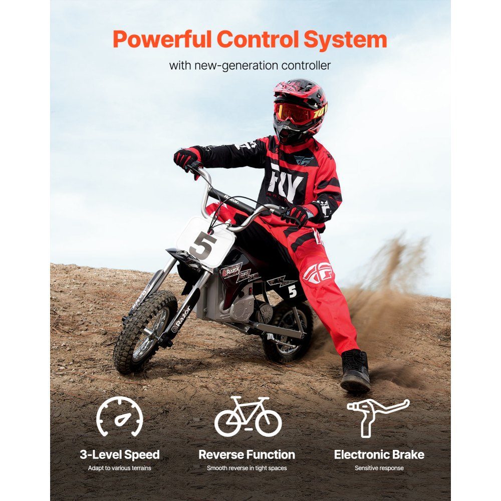 1800W Electric Brushless DC Motor Kit - 48V 4500RPM Electric Motor with Upgraded Speed ​​Controller and Throttle Grip Kit for Go Karts E-Bike Motorcycle Scooter DIY – Part No. HT-23589