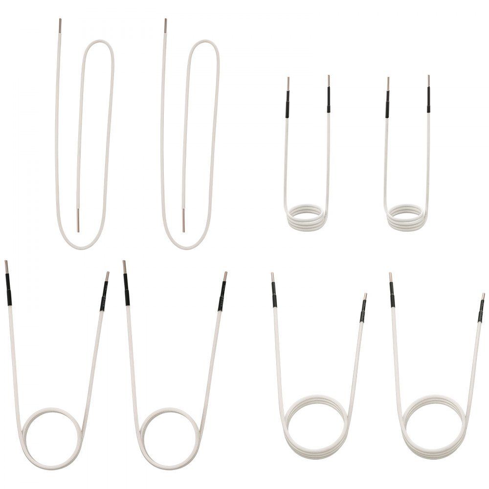 Induktionsheizer-Induktionsspulen-Kits, Mini-Magnet-Induktionsheizer-Set, flammenloses Wärmezubehör 8-teilig, hitzebeständiges Induktionsheizwerkzeug mit Flexibilität
