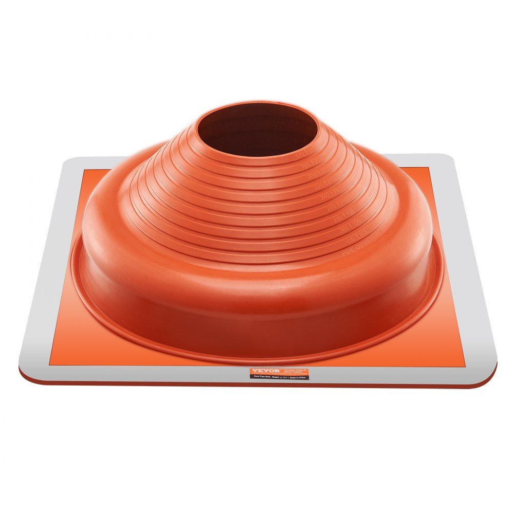 2 stuks buismanchet, geschikt voor buisbuitendiameter 170-355 mm, siliconen dakdoorvoer, dakafdichtingsflens -74℃-225℃, metalen basis, voor schoorsteen, houtkachel en ventilatiebuizen voor buiten