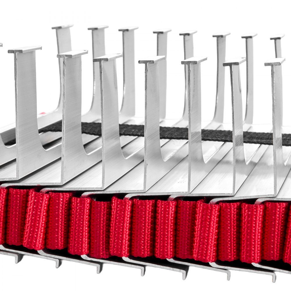 Fire Escape Ladder 15m Retractable Rescue Ladder Max 450kg Lightweight Aluminum Alloy Emergency Ladder with High Strength Polyester Tape Non-Slip Rungs and Wide Steps 5-6 Tiers