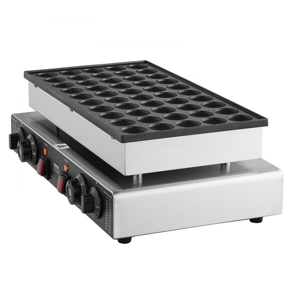Mini Pancake Machine, Commercial Dutch Mini Pancake Machine, 50pcs 43mm Diameter Dorayaki Baking Machine, 1700W, Dual Temperature and Time Control, in Kitchens and Restaurants