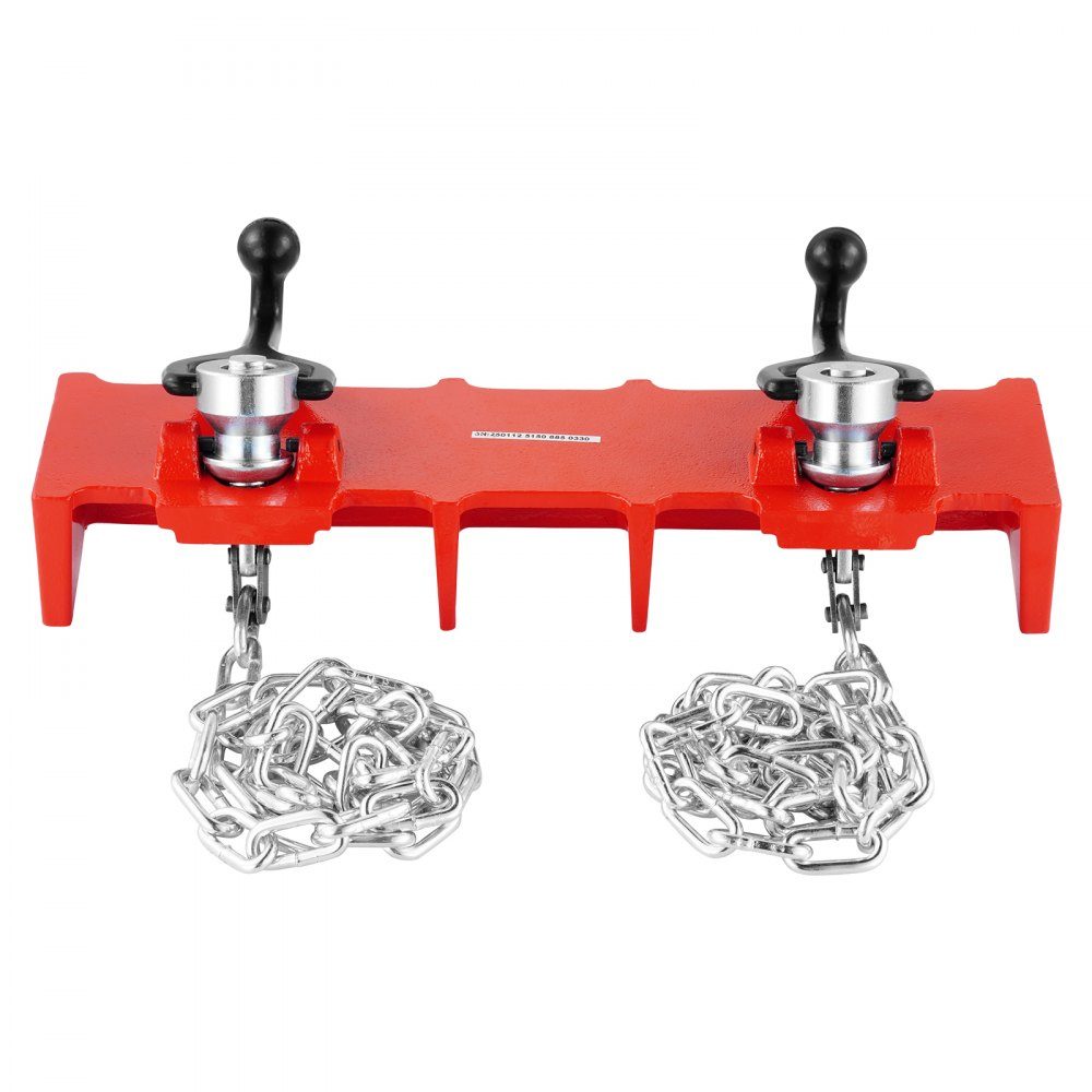Pipe Welding Vise, 12.7-80mm Pipe Welding Clamp with Double Chains and Crank Handles, Heavy Duty Cast Iron Welding Vise for a variety of pipes