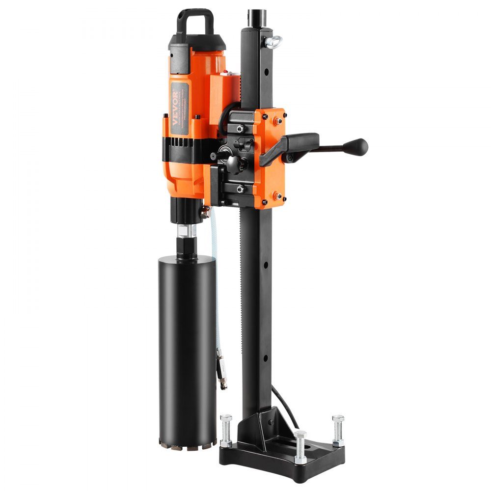 Kernbohrmaschine Diamant-Kernbohrmaschine mit Bohrdurchmesser 2-30 cm mit Ständer und Kernbohrmaschine, 3500 W robuste Betonkernbohrmaschine, Nass- und Trockenanwendung für Betonsteine