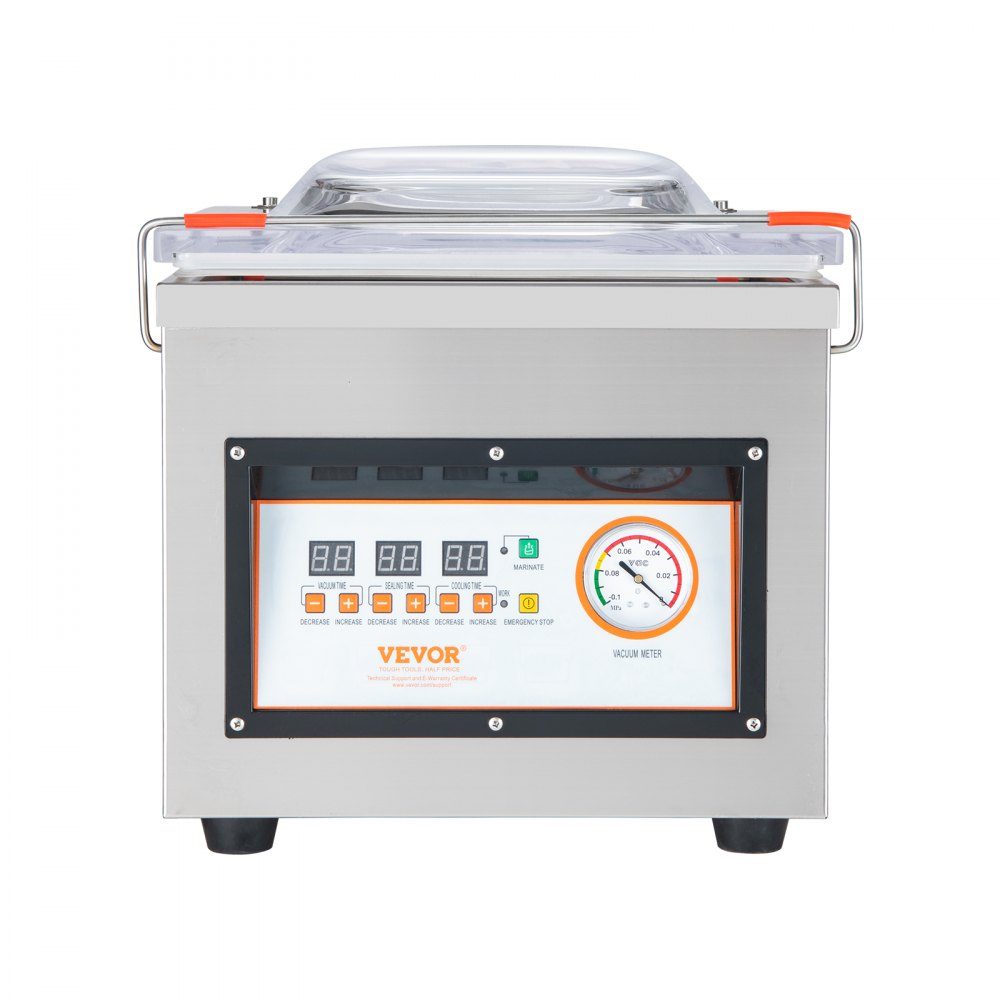 Machine sous vide à chambre Machine sous vide de 320 W pour aliments humides, marinades de viande, etc. Taille compacte avec une longueur de soudure de 32 cm Peut être utilisée dans les cuisines privées et les zones commerciales