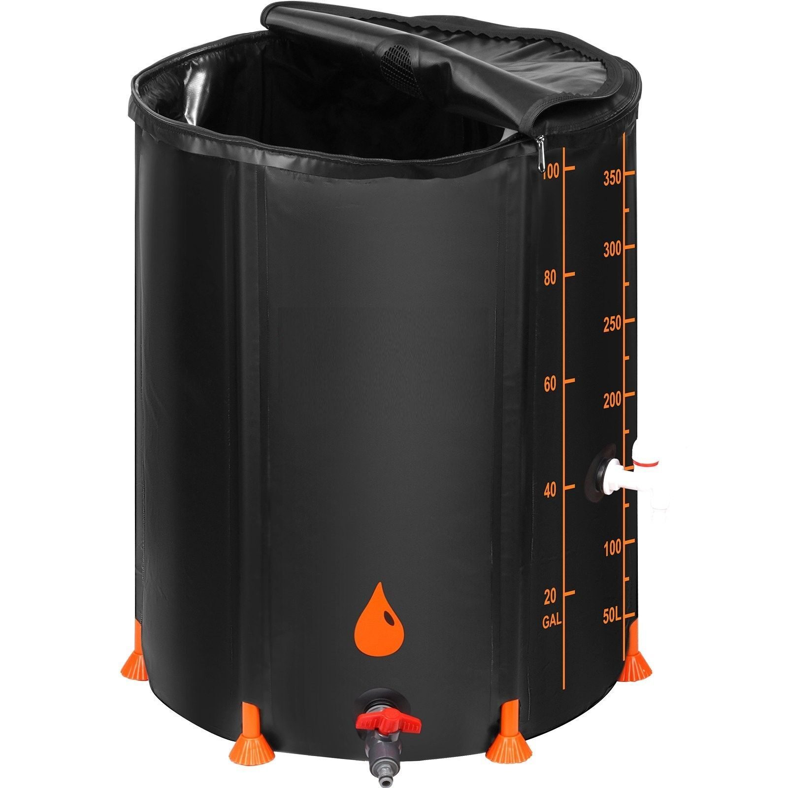 Regentonne Regentank 379 Liter faltbare Regentonne Regenwassertonne Wassertank Regenwassertank Garten Starterset