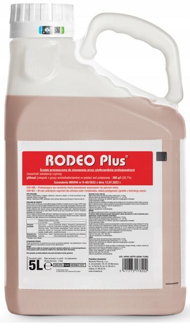 Rodeo Plus 5l Bayer glyphosate herbicide Rodeo Plus 5l Bayer glyphosate herbicide