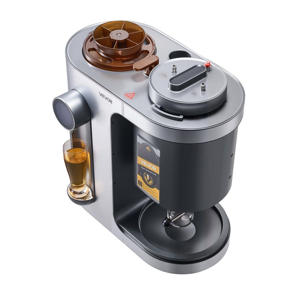 Automatische Bierbrauanlage 13L, 1500W Bierbraumaschine, All-in-One-Heimbrauanlage mit Maische- und Kochgerät, 304-Edelstahl-Innentank, DIY-Bierbrauen