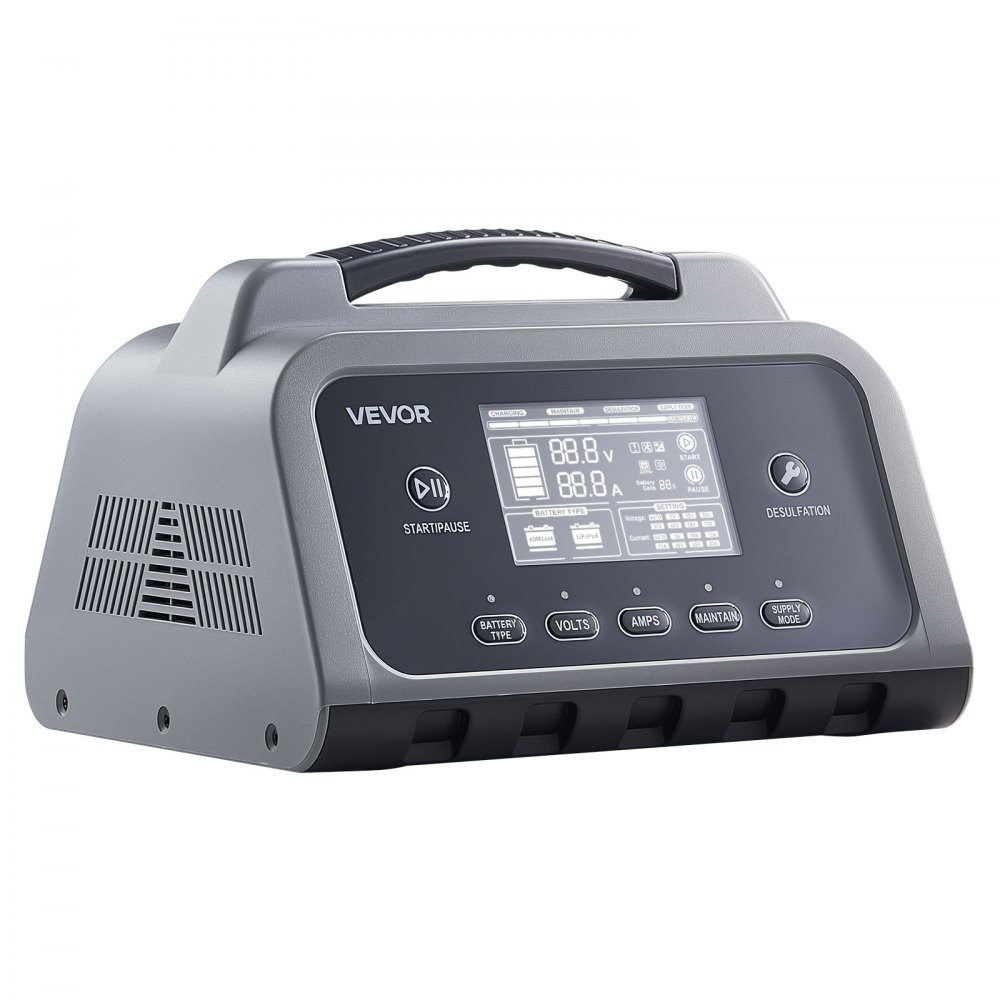 Autobatterieladegerät 25A Batterieladegerät 6V/12V/24V, Intelligentes Ladegerät für Blei-Säure- & Lithium-LiFePO4-Batterien, mit 7-stufigem Lade-Reparaturmodus LCD-Display für Auto, Motorrad, Boot Autobatterieladegerät 25A Batterieladegerät 6V/12V/24V, Intelligentes Ladegerät für Blei-Säure- & Lithium-LiFePO4-Batterien, mit 7-stufigem Lade-Reparaturmodus LCD-Display für Auto, Motorrad, Boot