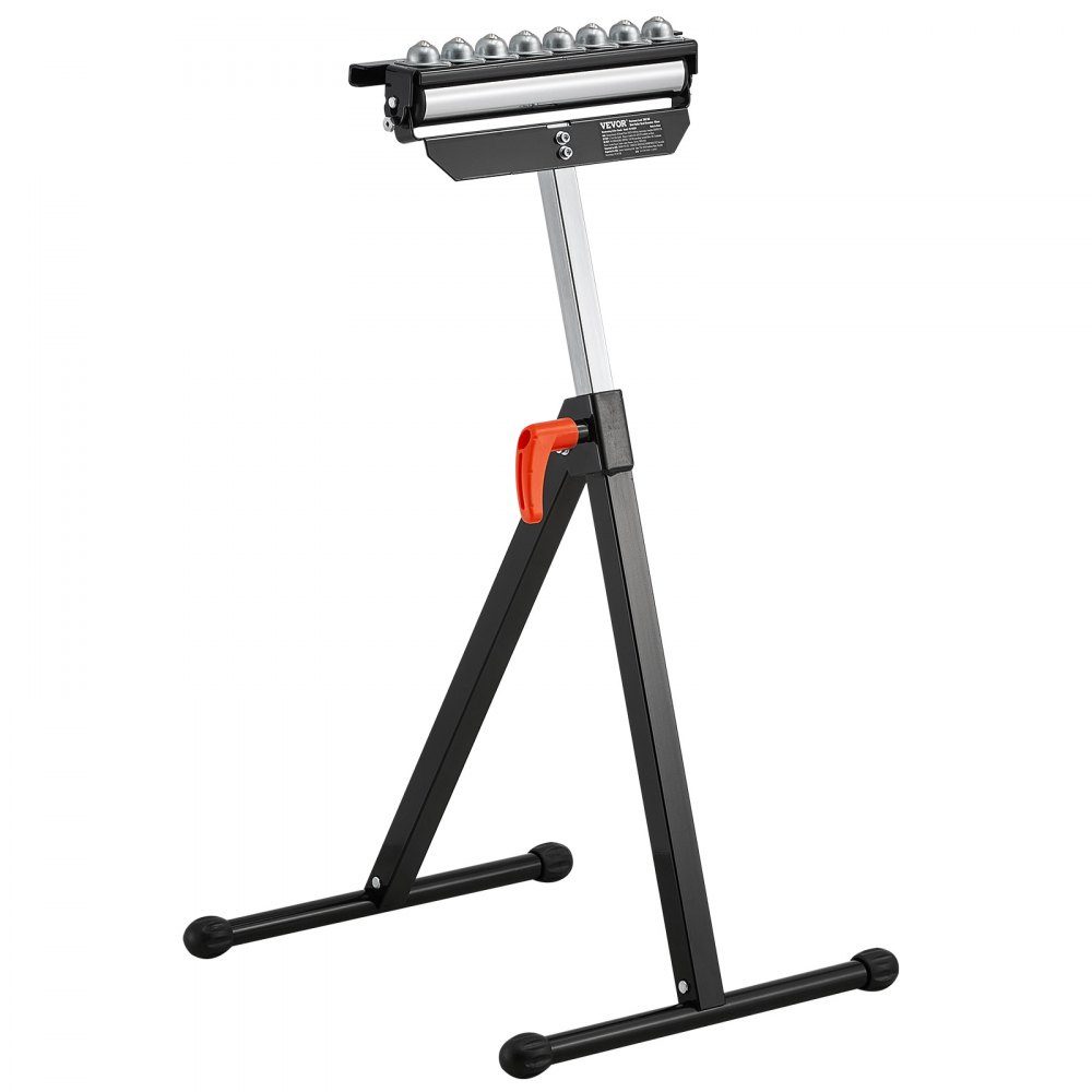3 in 1 Roll Stand 136kg 68-108cm Height Adjustable Roll Stand with 11.5" Polished Multi-Directional Roll Head for Table Saw Spout Woodworking Extension Support