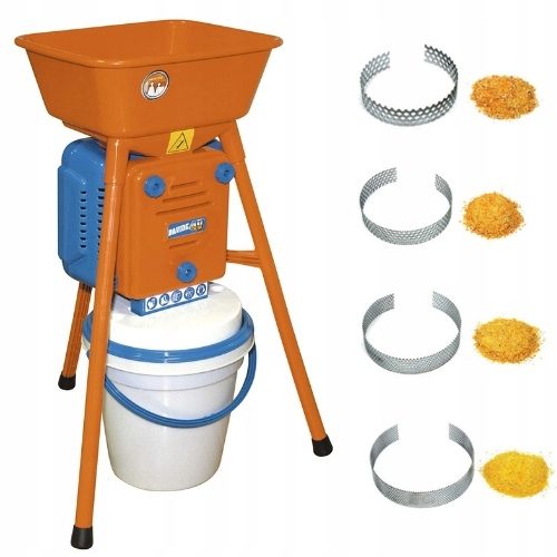 Electric grain mill, corn mill, starter set, all sieves adjustable, 250 kg/h