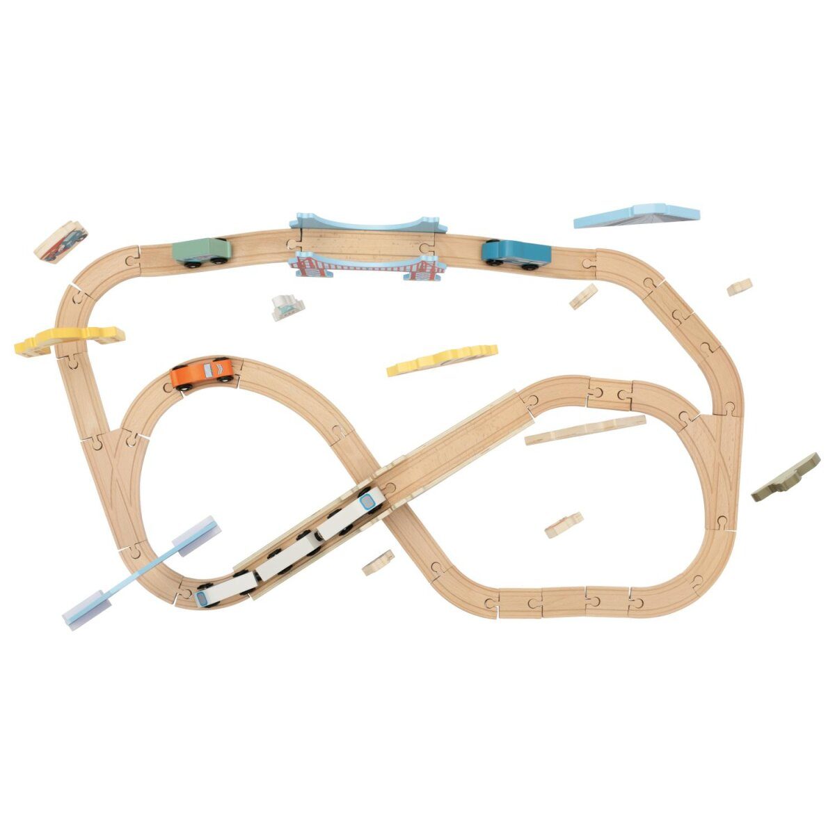 lupilu® houten treinset, wereldtournee