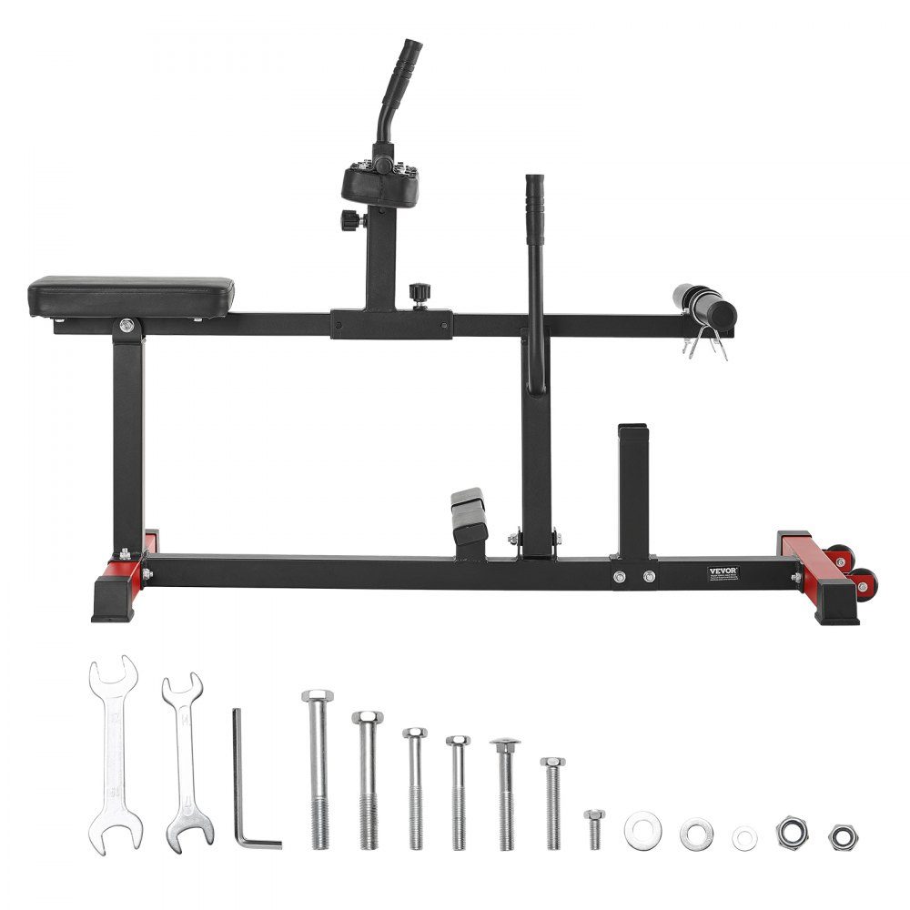 Seated calf machine, calf trainer with 200 kg load capacity for leg exercises, strength leg trainer, special machine for the lower body, suitable for weight plates (25.4 / 50.8 mm)