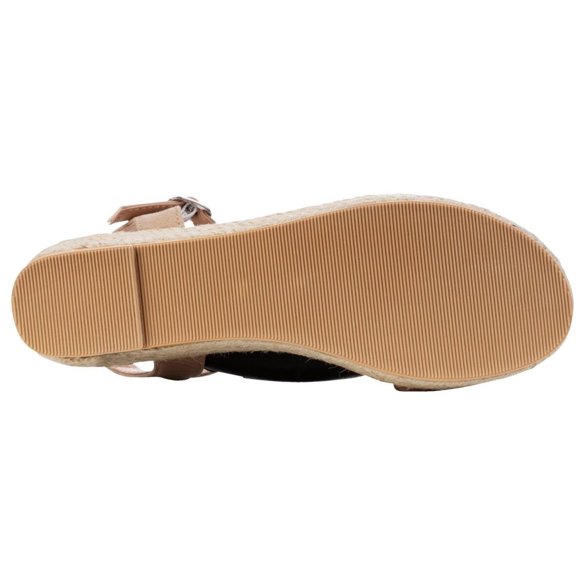 esmara® Damen Keilsandaletten, im sommerlichen Bast-Look (Beige, 36)
