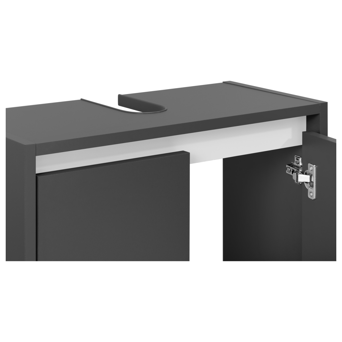 LIVARNO home Meuble vasque « Oslo » avec 2 portes, anthracite