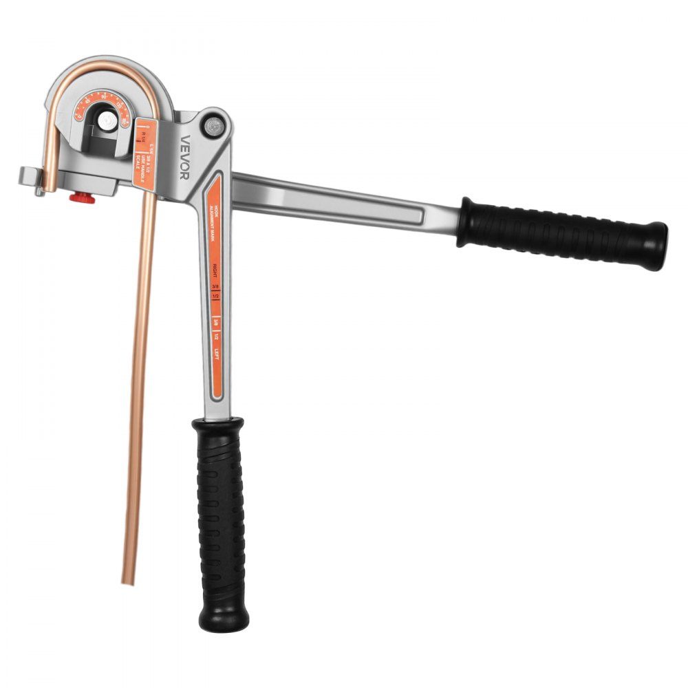 Pijpenbuiger, 6,35/9,525/12,7 mm OD, 3-in-1 pijpenbuiger met handmatig niveau, 180° buiggereedschap voor koperen aluminium buizen voor autoreparatie, HVAC, airconditioning