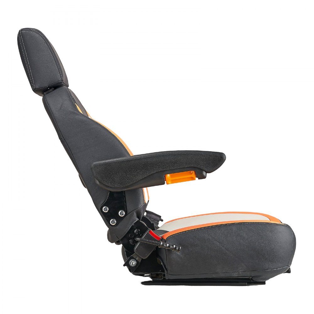 Universal forklift seat 520 x 590 x 820 mm, tractor seat, tractor seat, tractor seat, forklift seat, safe tractor seat with micro switch, ergonomic lawn mower seat for skid steer, bulldozer
