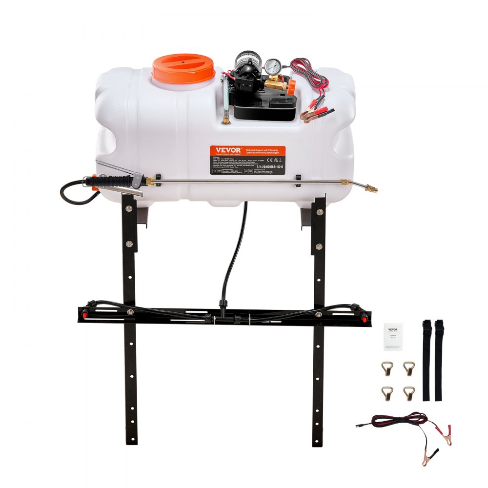 ATV Sprayer, 7L/min Pressure Sprayer, 12V Pump, 0.1-0.5MPa Pump, Operating Pressure Sprayer, 0-72 PSI Pressure Sprayer, Includes 20ft Hose, 8ft Quick Release Line, Ideal for ATVs, UTVs, Tractors ATV Sprayer, 7L/min Pressure Sprayer, 12V Pump, 0.1-0.5MPa Pump, Operating Pressure Sprayer, 0-72 PSI Pressure Sprayer, Includes 20ft Hose, 8ft Quick Release Line, Ideal for ATVs, UTVs, Tractors